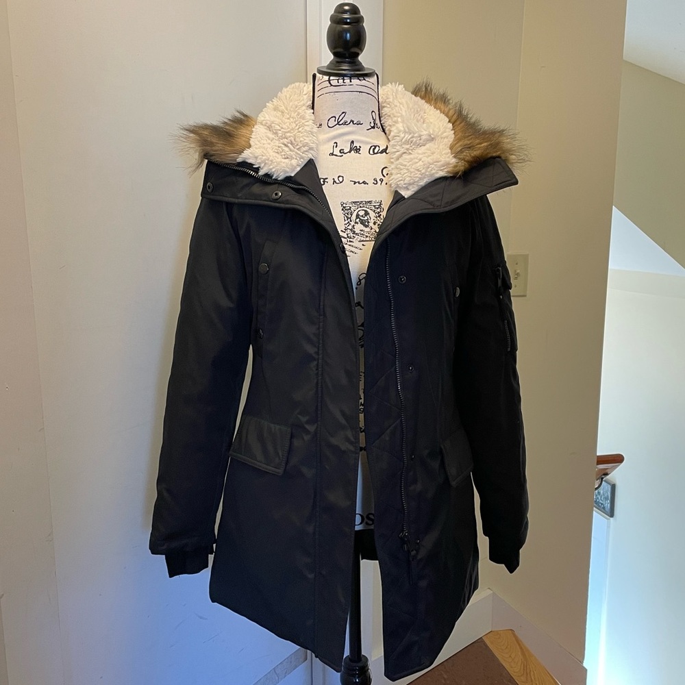 Beautiful black down winter coat
